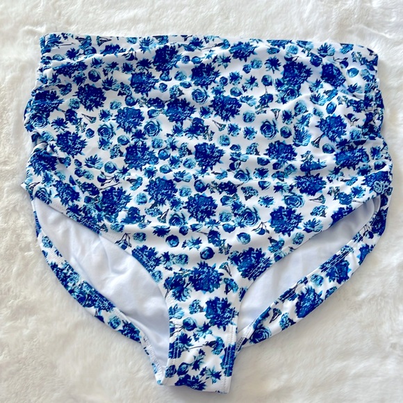 Albion SANTORINI RUCHED HIGH-WAISTED BOTTOMS Size XL - Picture 4 of 6